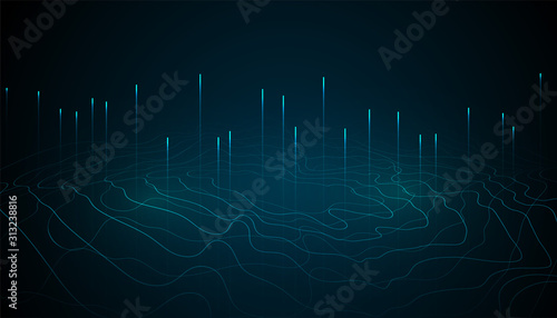 abstract big data digital technology background design