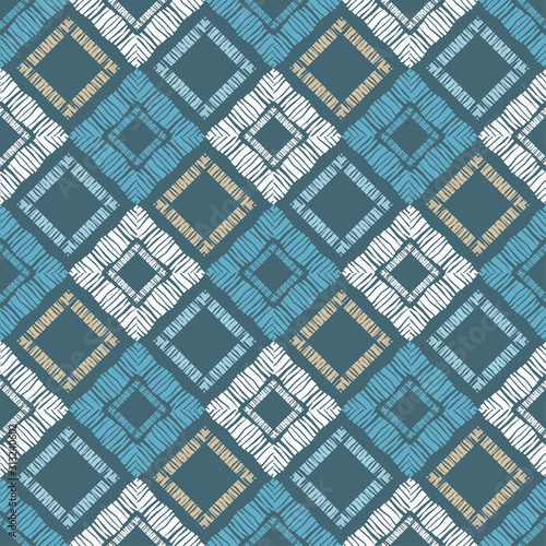 Ethnic boho seamless pattern. Lace. Embroidery on fabric. Patchwork texture. ...