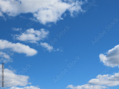 Fototapeta Naklejka Na Ścianę i Meble -  Blue sky white clouds