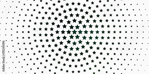 Light Green vector template with neon stars. Shining colorful illustration with small and big stars. Design for your business promotion.