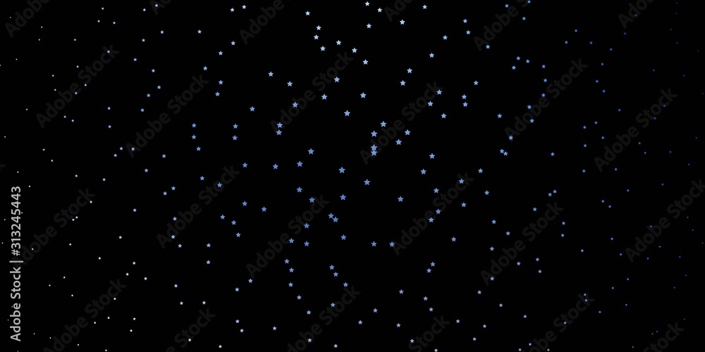 Dark BLUE vector layout with bright stars. Blur decorative design in simple style with stars. Pattern for new year ad, booklets. Dark BLUE vector layout with bright stars. Blur decorative design in simple style with stars. Pattern for new year ad, booklets.