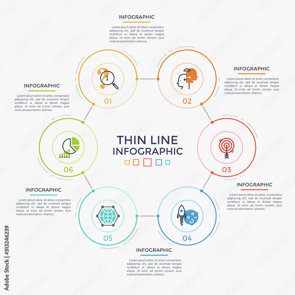 Fototapeta premium Modern Infographic Template