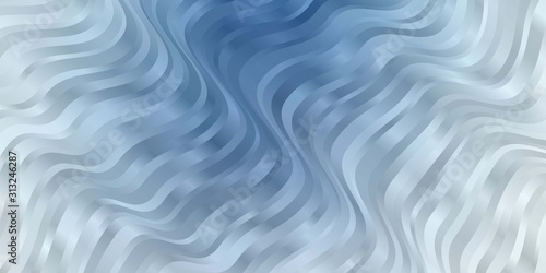 Light BLUE vector pattern with lines. Abstract illustration with bandy gradient lines. Design for your business promotion.