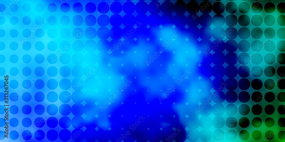 Light Blue, Green vector texture with disks. Glitter abstract illustration with colorful drops. Design for your commercials. Light Blue, Green vector texture with disks. Glitter abstract illustration with colorful drops. Design for your commercials.