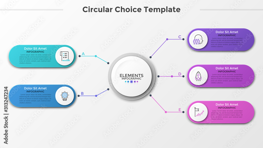 Fototapeta premium Modern Infographic Template