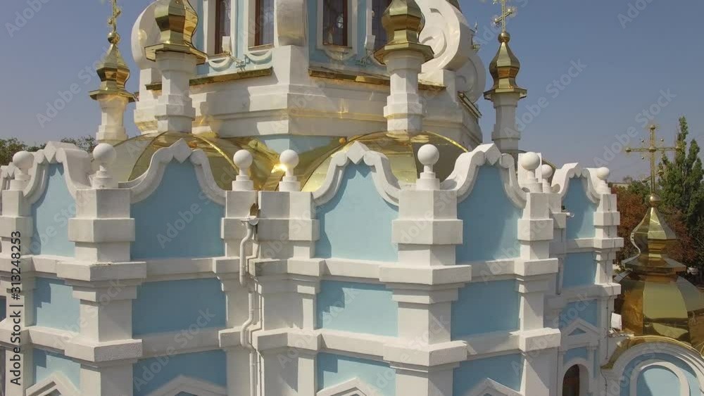 Russian Temples, 4k aerial photography Russian Temples, 4k aerial photography
