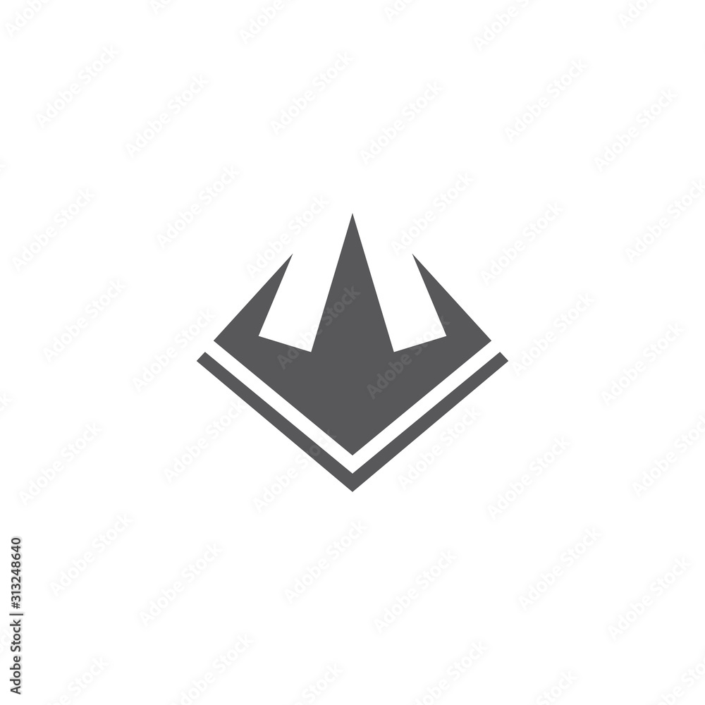 Trident Logo Template vector icon Trident Logo Template vector icon
