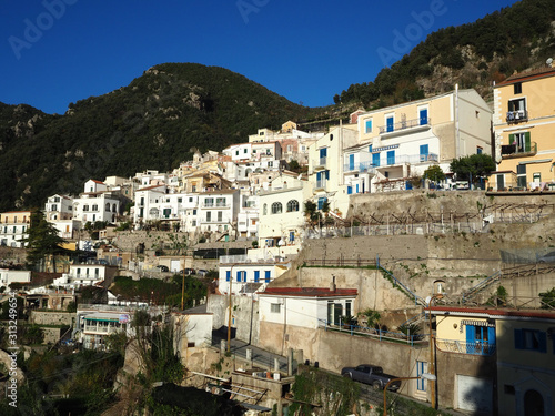 Panoramic view of a town on the Amalfi coast, Italy © Giambattista