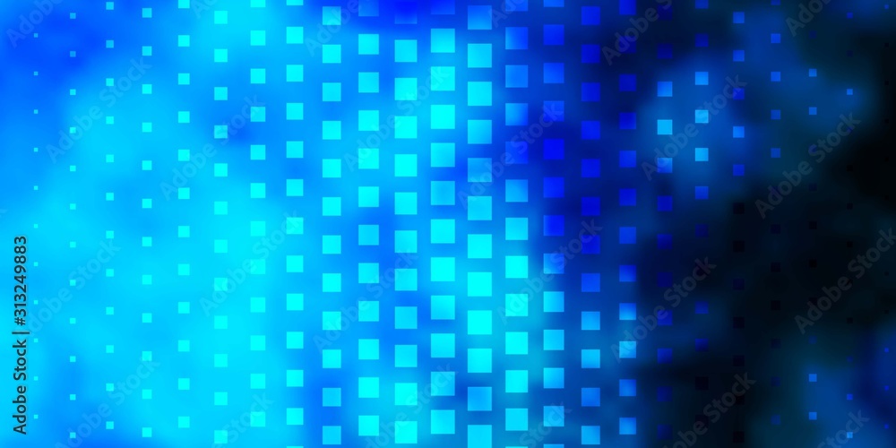 Light BLUE vector background with rectangles. Colorful illustration with gradient rectangles and squares. Template for cellphones.