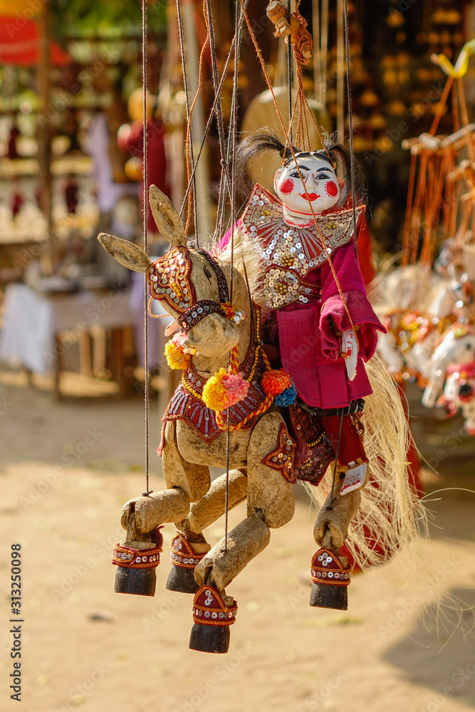 Traditional handicraft puppets for sale