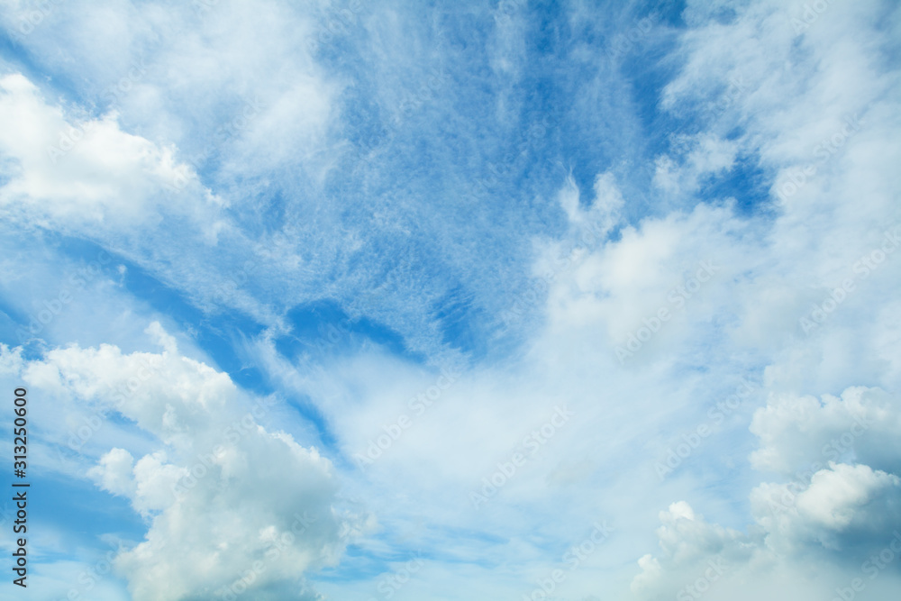 Obraz premium Fluffy Clouds In Blue Sky. Background From Clouds.