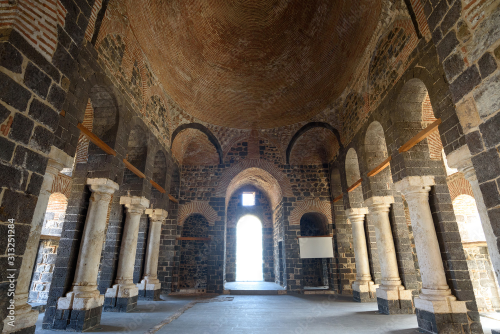 Ruins of 3rd century Saint George church in Diyarbakir, Turkey