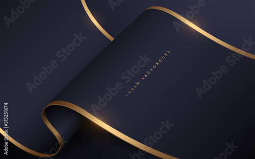 Abstract dark and gold silk background