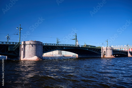 sight and view on city of Saint Peterbug in Russia © fotowunsch