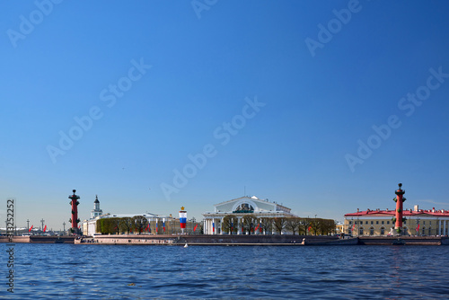 sight and view on city of Saint Peterbug in Russia © fotowunsch