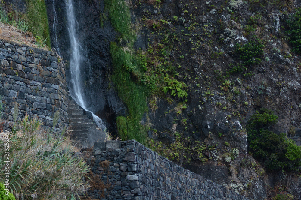 waterfalls and levadas on the island of Madeira, Portugal waterfalls and levadas on the island of Madeira, Portugal
