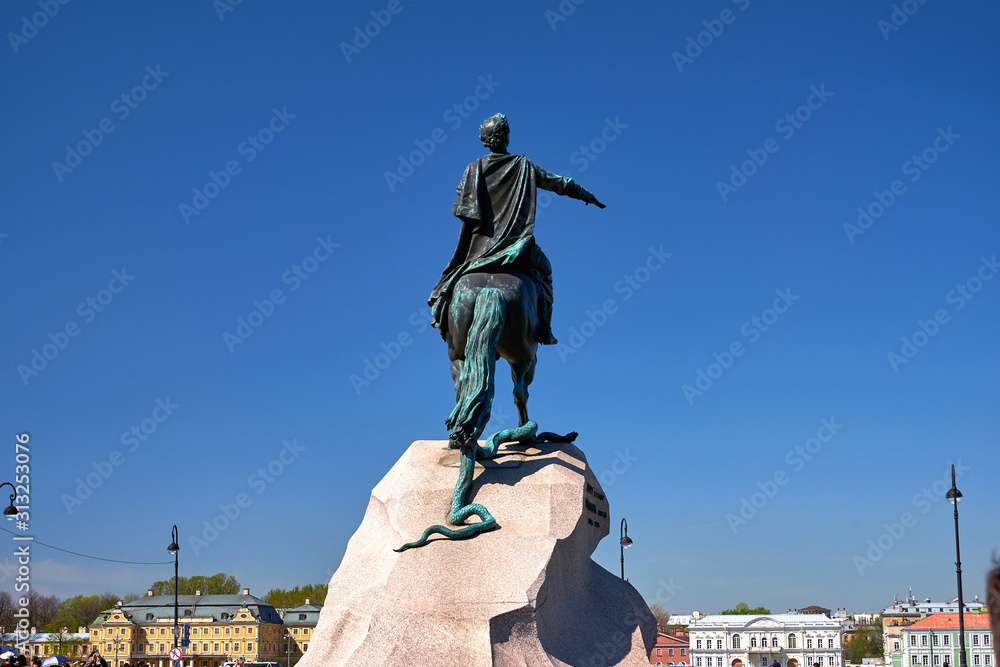 Fototapeta premium sight and view on city of Saint Peterbug in Russia