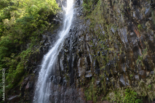 waterfalls and levadas on the island of Madeira, Portugal
