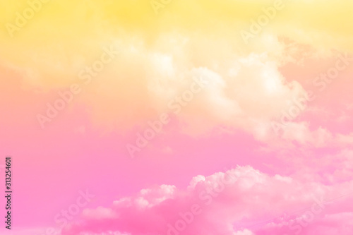 sky and cloud background with a pastel color.