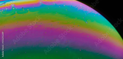 Clean colorful liquid surface