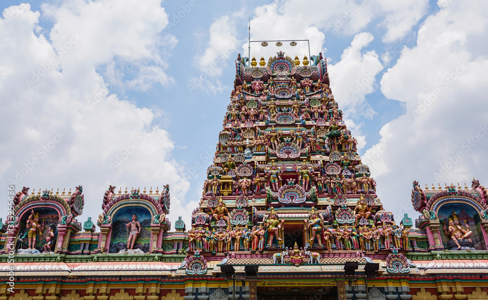 Ancient Hindu temple in KL, Malaysia