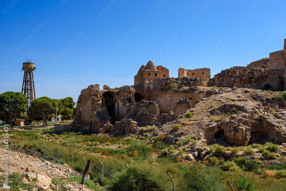 Ancient ruins of Harran castle in southern Turkey