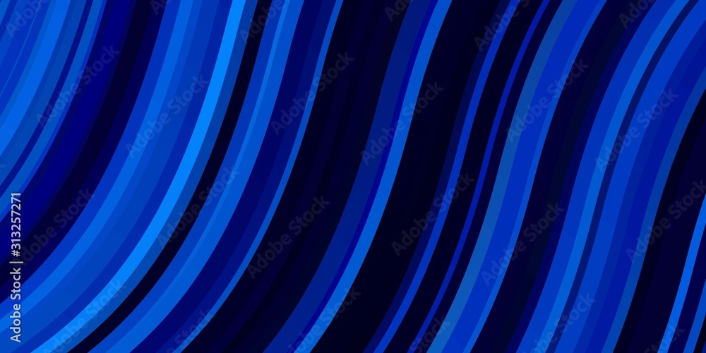 Light BLUE vector template with lines. Bright illustration with gradient circular arcs. Smart design for your promotions. Light BLUE vector template with lines. Bright illustration with gradient circular arcs. Smart design for your promotions.