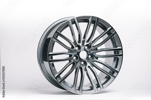 Сar metal disc rim isolated on white background