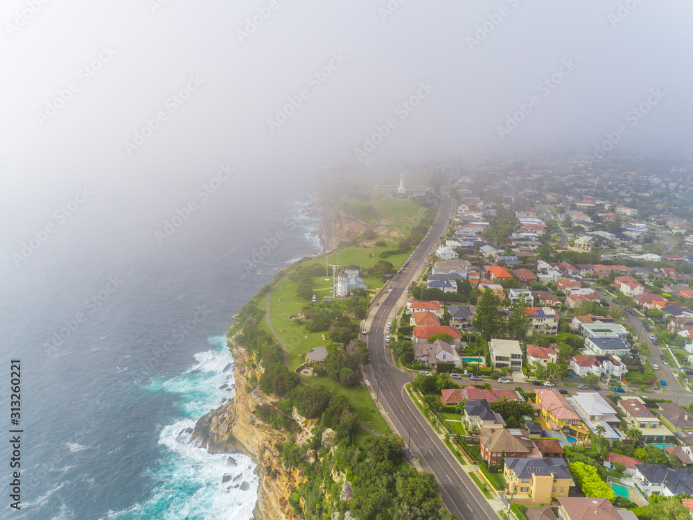 Fototapeta premium Boats and Yachts aerial view Watson Bay Sydney Australia