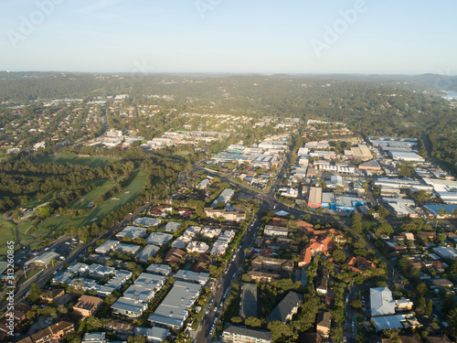 Aerial Views of suburbs, Sydney, Australia