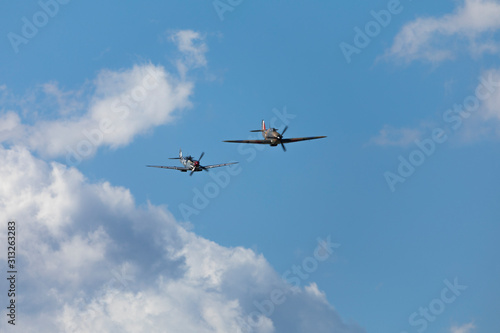 Fototapeta British World War 2 plane flying