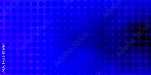 Light Blue, Red vector template with circles. Colorful illustration with gradient dots in nature style. Pattern for wallpapers, curtains.