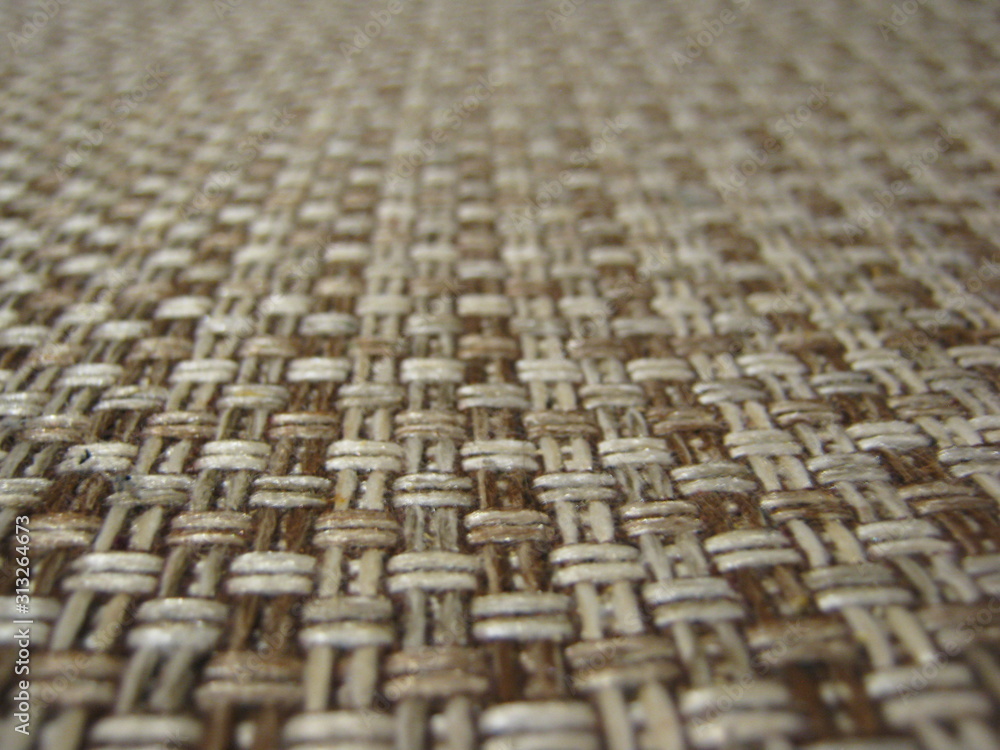 Obraz premium Background of brown textile texture. Macro photo