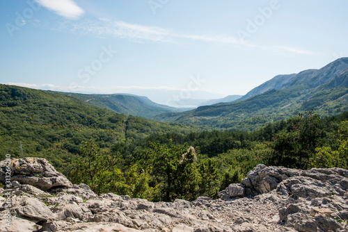 Kroatien Berge mit Wald