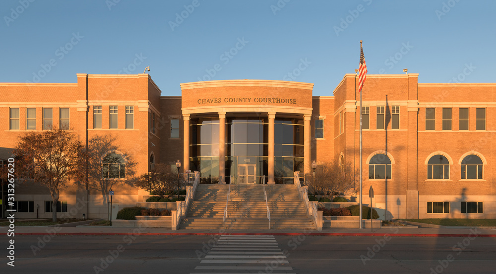 Chaves County Courthouse in downtown Roswell, New Mexico
