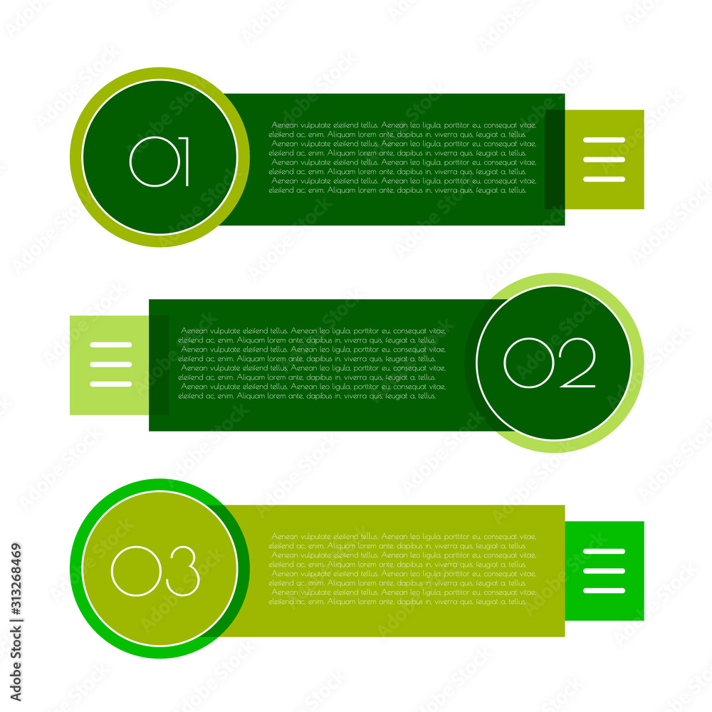 Vetor de Infographic arrows with 3 step up options and glass elements ...