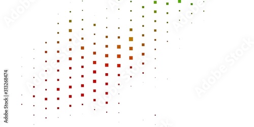 Dark Green, Red vector background in polygonal style. Illustration with a set of gradient rectangles. Modern template for your landing page.