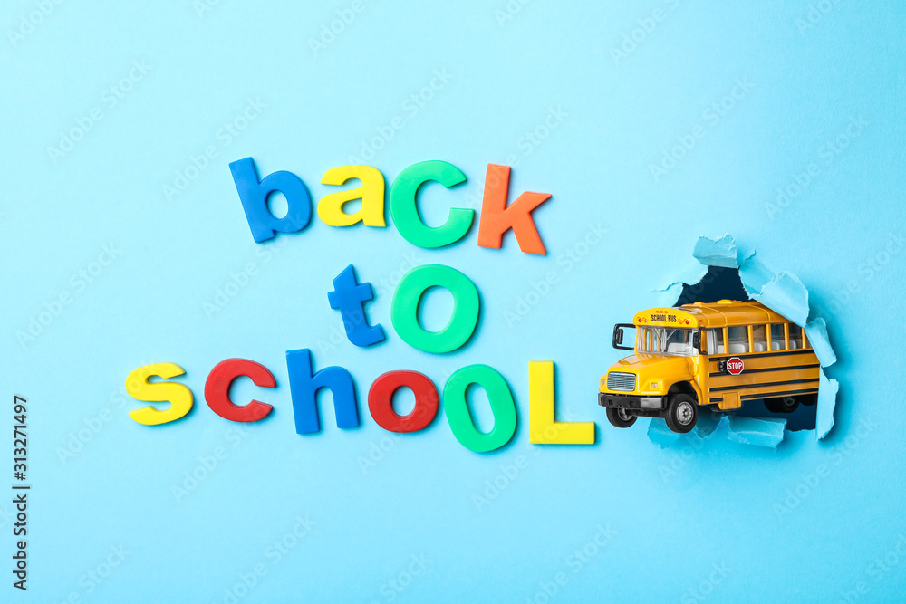 Yellow school bus and phrase Yellow school bus and phrase