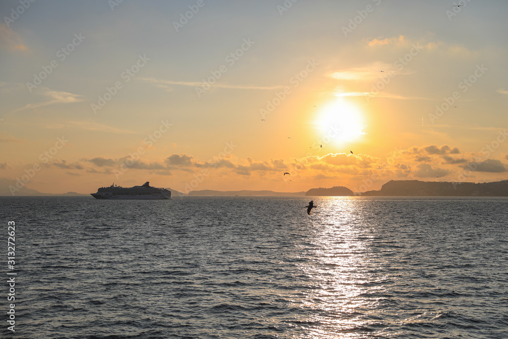 sunset on sea sunset on sea