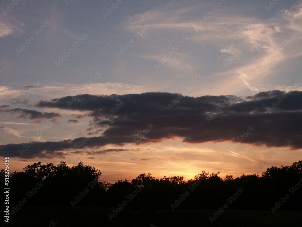 Coucher de soleil ciel