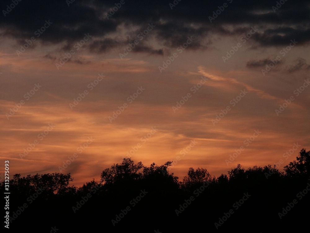 Fototapeta premium Coucher de soleil ciel