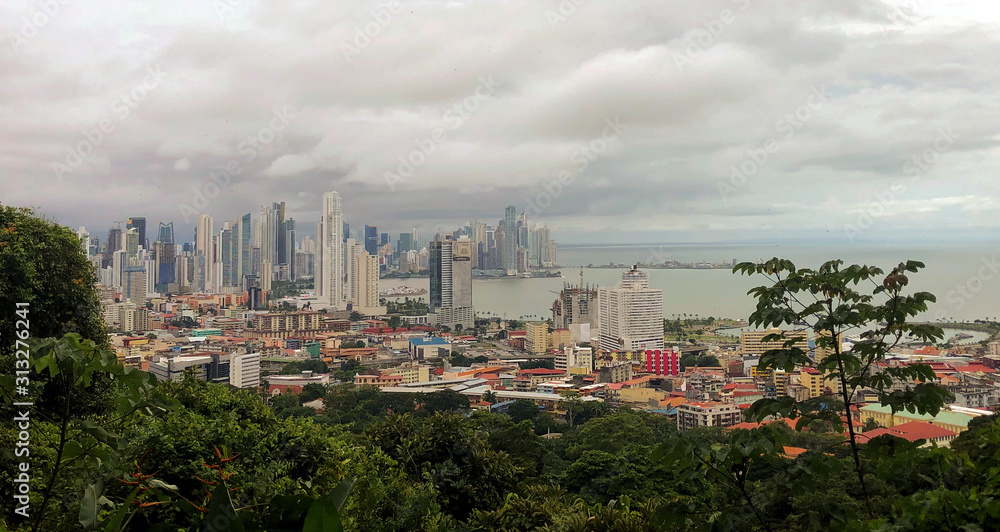 Views of the Panama City, Panama skyline