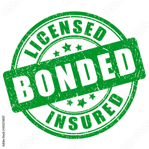 Green stamp licensed bonded insured