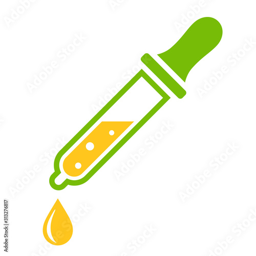 Tincture dropper vector icon