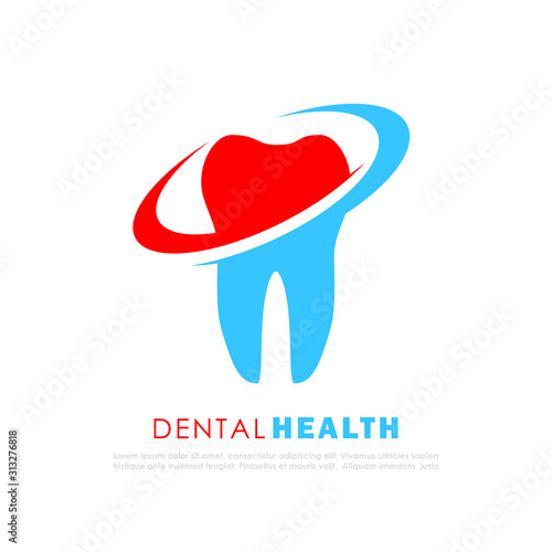 Dental clinic vector logo design