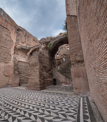 Baths of Caracalla in ancient Rome, Italy