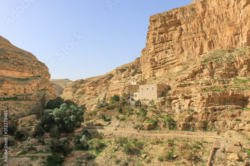 Obraz na płótnie Wadi Qallat in Jericho Palestine w salonie