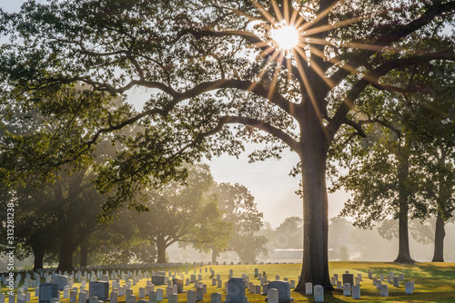 Cemetery at Sunrise  photo
