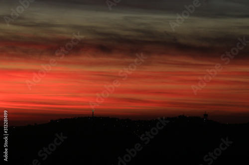 Obraz na płótnie Sunset in Palestine w salonie