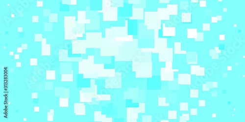 Light BLUE vector pattern in square style. Colorful illustration with gradient rectangles and squares. Pattern for commercials, ads.